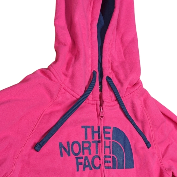 The North Face Women's Medium Half Dome Hot Pink & Navy Full Zip Hoodie NWT - Picture 11 of 14